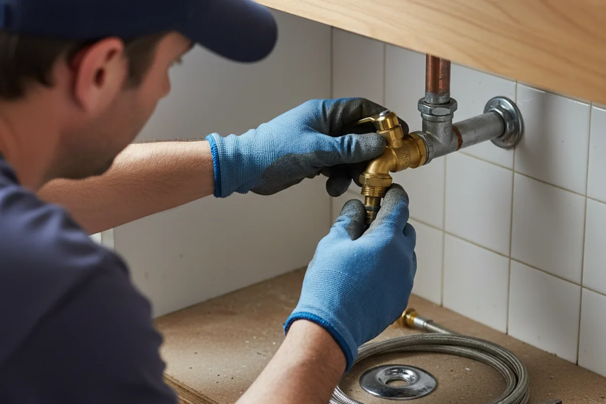 Shutoff valve and fitting work during Faucet and Fixture Repair in Pottsville